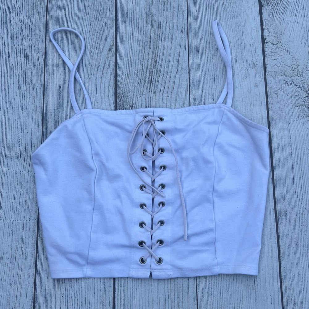 Forever 21 Tie Up Crop Top